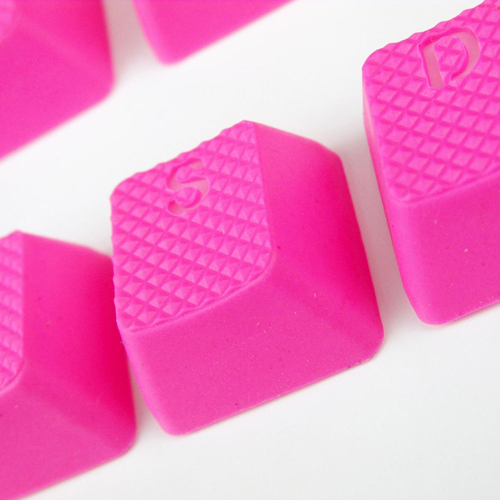 Tai-Hao Rubber Gaming Backlit Keycaps-18 keys/8 keys Neon Pink