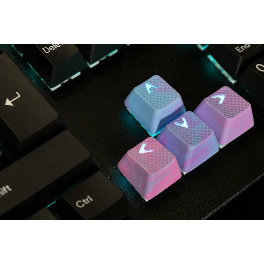 Tai-Hao Rubberized Gaming Keycap Mark II - 23keys Pink & Blue Camo