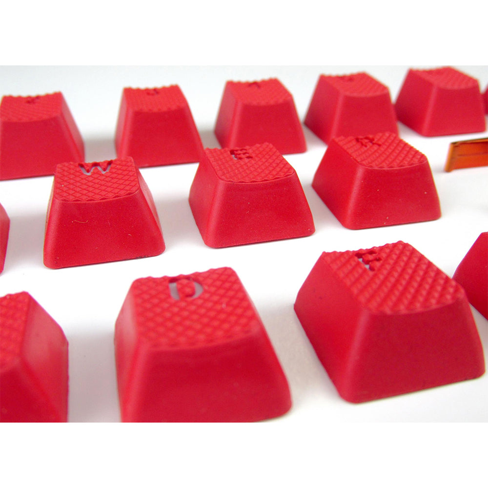 Tai-Hao Rubber Gaming Backlit Keycaps-18 keys/8 keys Red