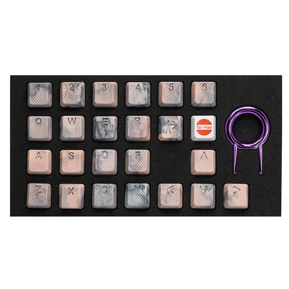 Tai-Hao Rubberized Gaming Keycap Mark II - 23keys SUZAKU (Rhodonite)