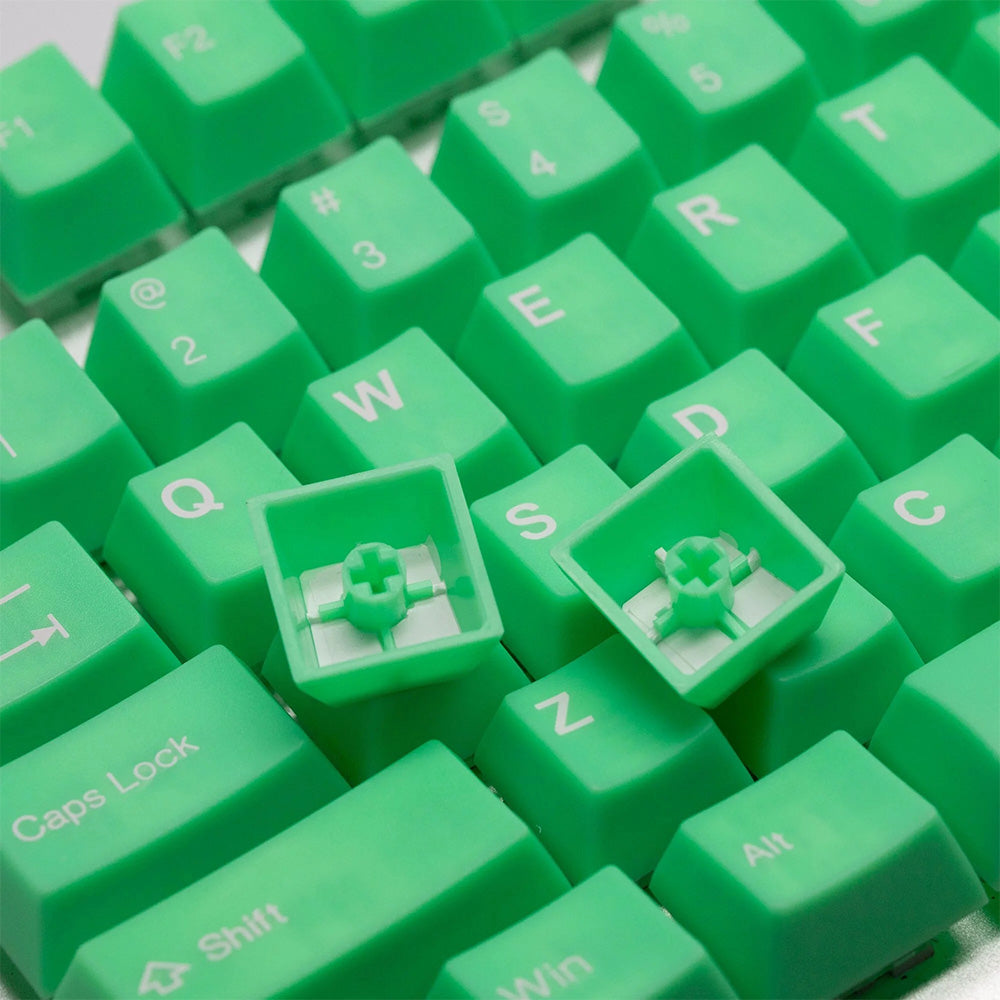 Tai-Hao The Haunted keycaps - Slime Sprout Translucent Cubic ABS Double shot Keycap Set