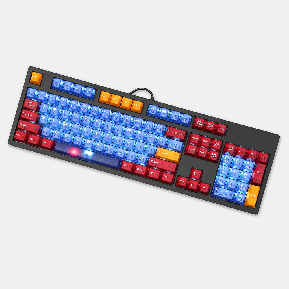 Tai-Hao Translucent Cubic ABS double shot keycap