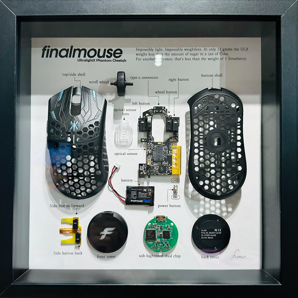 FUMO ARTWORK Finalmouse UltralightX Phantom Cheetah 黒額縁【他商品との同梱不可】