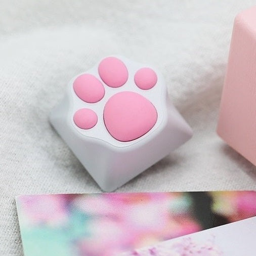 Varmilo ZOMO Kitty Paw White Pink Key Cap for Cherry MX Switches