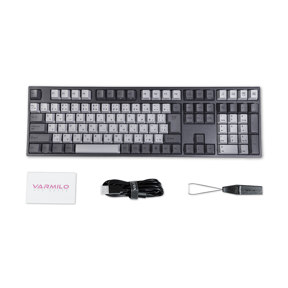 Varmilo 113 Ink: Black & Grey JIS Keyboard V2