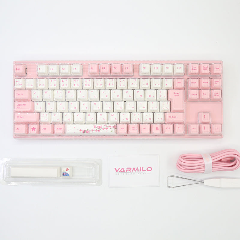 Varmilo 92 Sakura 桜 JIS Keyboard V2