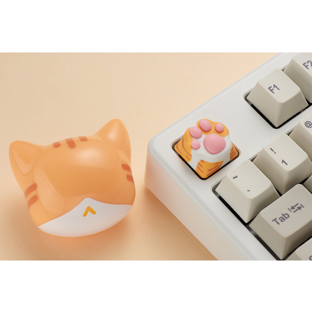 ZOMO PLUS ABS Kitty Paw Keycap Orange Cat for Cherry MX Switches