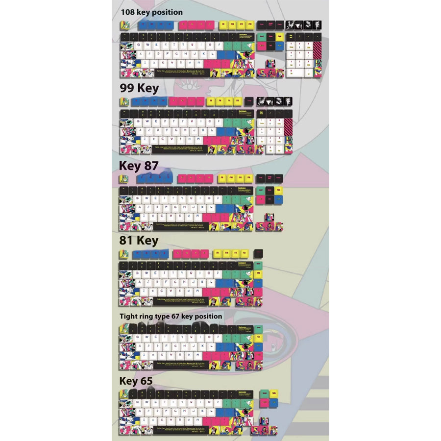 Varmilo Picasso Keycap Set 121 keys