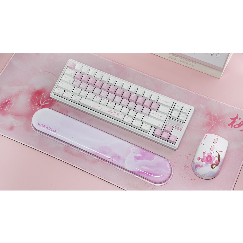 Varmilo TPU Clear Gel Wrist Rest 80% Sakura