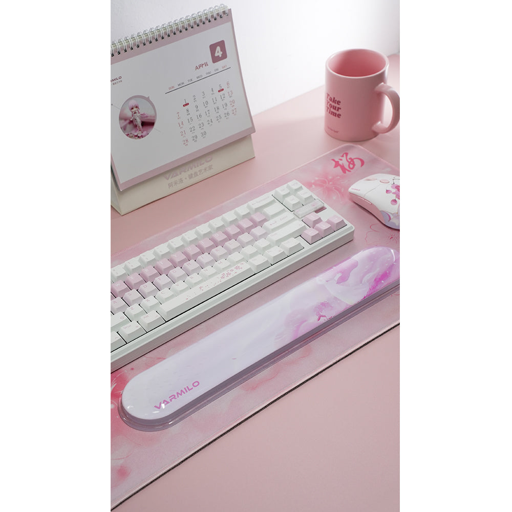 Varmilo TPU Clear Gel Wrist Rest 80% Sakura