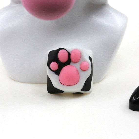 ZOMO PLUS ABS Kitty Paw Keycap Cow Cat for Cherry MX Switches