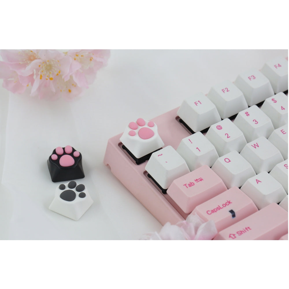 Varmilo ZOMO Kitty Paw Black Pink Key Cap for Cherry MX Switches
