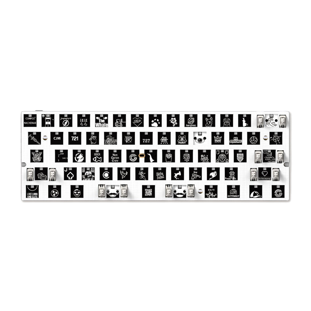 Wooting(ウーティング) 60HE v2 PCB モジュールキット 基盤のみ ANSI Wooting 60he v2 モジュール 分割スペースモデル