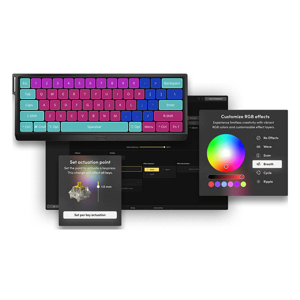 Wooting 80HE Magnetic Hotswap RGB Keyboard Black
