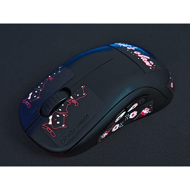 X-raypad Cicada Wings V2 Slicks Universal Pre-cut Grip Tape BLACK Kitty