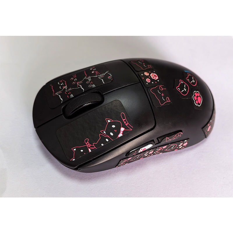 X-raypad Cicada Wings V2 Slicks Universal Pre-cut Grip Tape BLACK Kitty