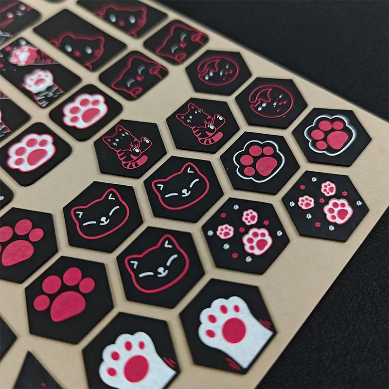 X-raypad Cicada Wings V2 Slicks Universal Pre-cut Grip Tape BLACK Kitty