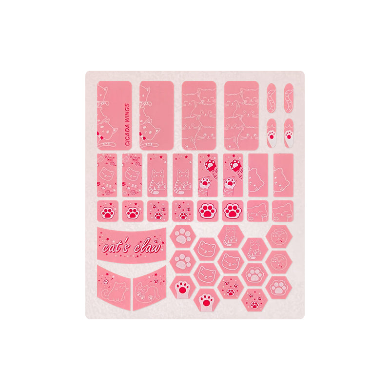 X-raypad Cicada Wings V2 Slicks Universal Pre-cut Grip Tape PINK Kitty