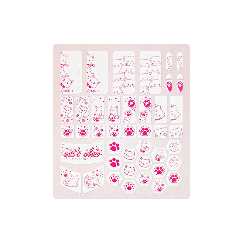 X-raypad Cicada Wings V2 Slicks Universal Pre-cut Grip Tape WHITE Kitty