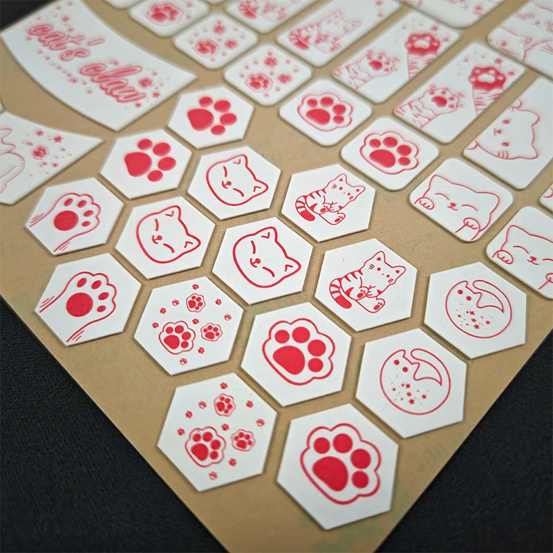 X-raypad Cicada Wings V2 Slicks Universal Pre-cut Grip Tape WHITE Kitty