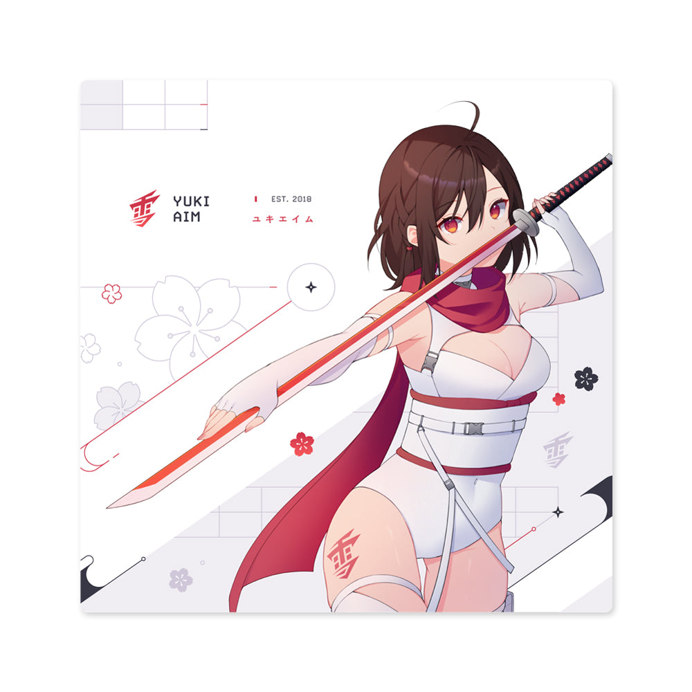 YUKI AIM KATANA 2024 PAD 完売希少限定品 YUKIAIM 2024 KATANA GLASS MOUSEPAD 【公式通販】