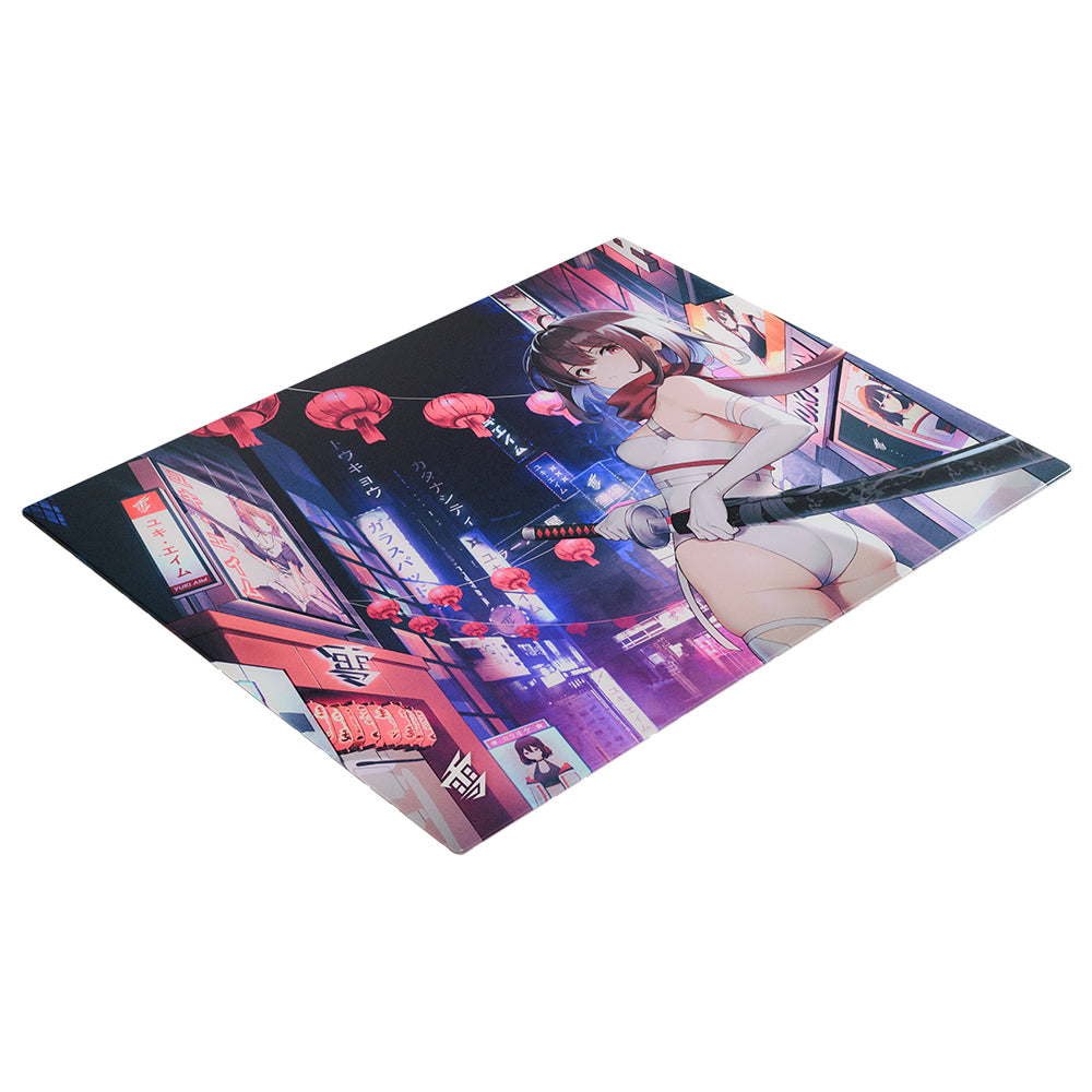 【2024年7月上旬~中旬頃発送予定】Yuki Aim Glass Mousepad Katana Large Drop 1【他商品との同梱不可】
