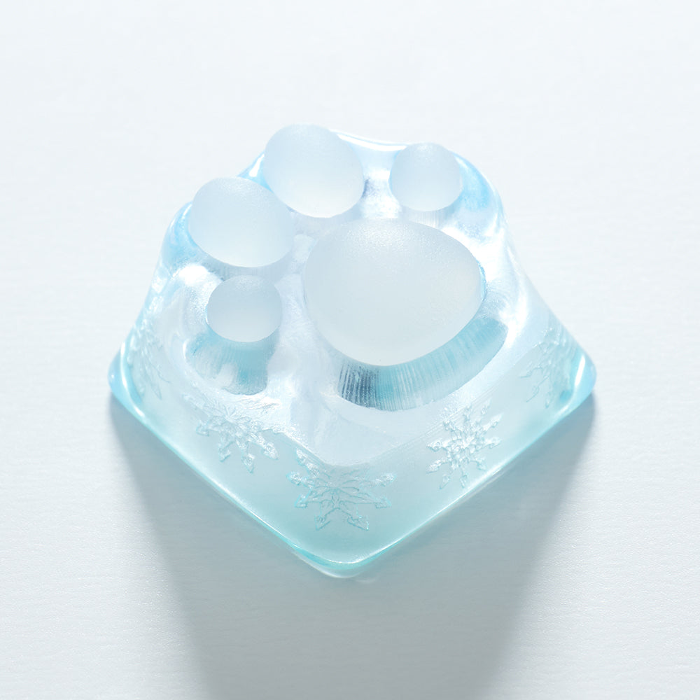 ZOMO PLUS 3D Printed Kitty Paw Keycap Ice for Cherry MX Switches