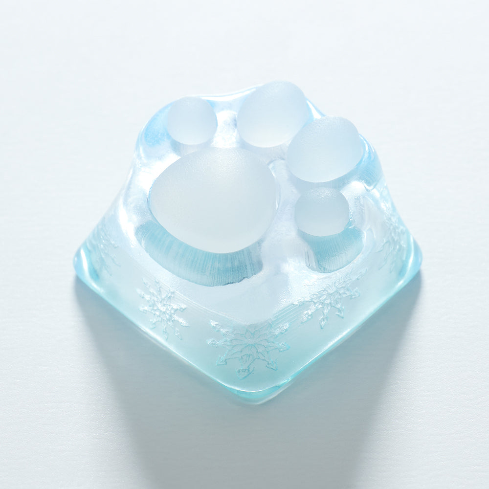 ZOMO PLUS 3D Printed Kitty Paw Keycap Ice for Cherry MX Switches