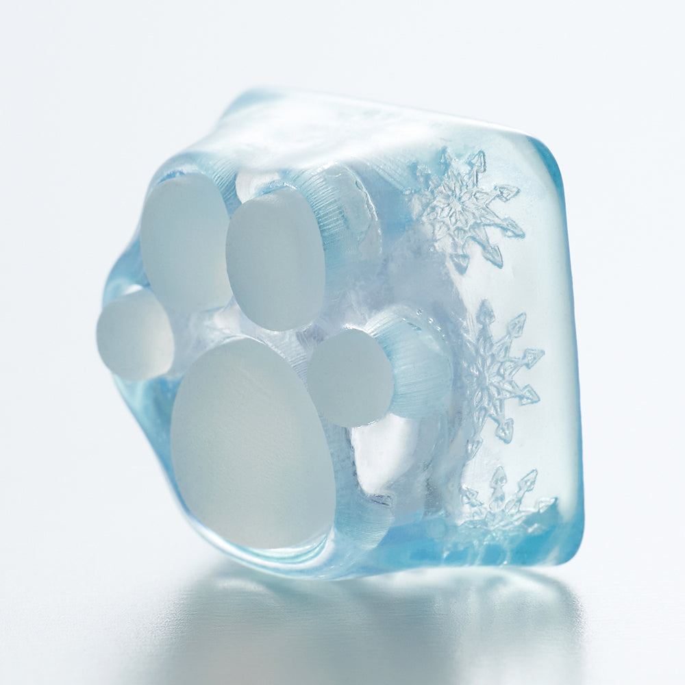 ZOMO PLUS 3D Printed Kitty Paw Keycap Ice for Cherry MX Switches