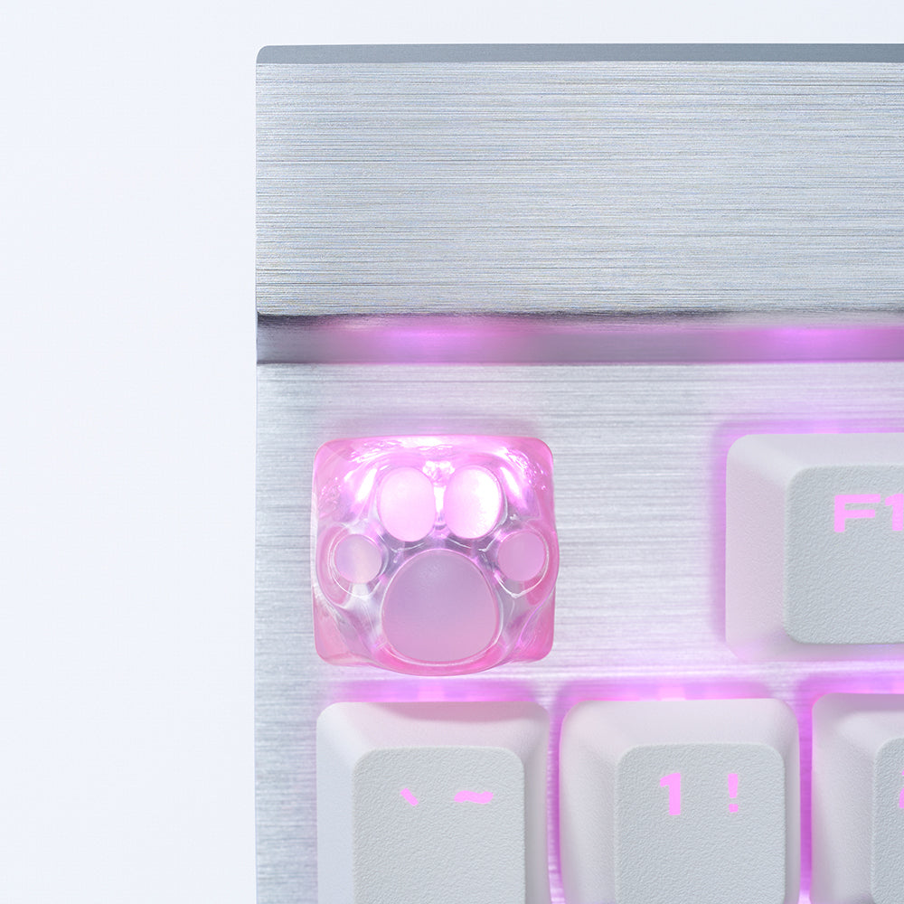 ZOMO PLUS 3D Printed Kitty Paw Keycap Sakura for Cherry MX Switches