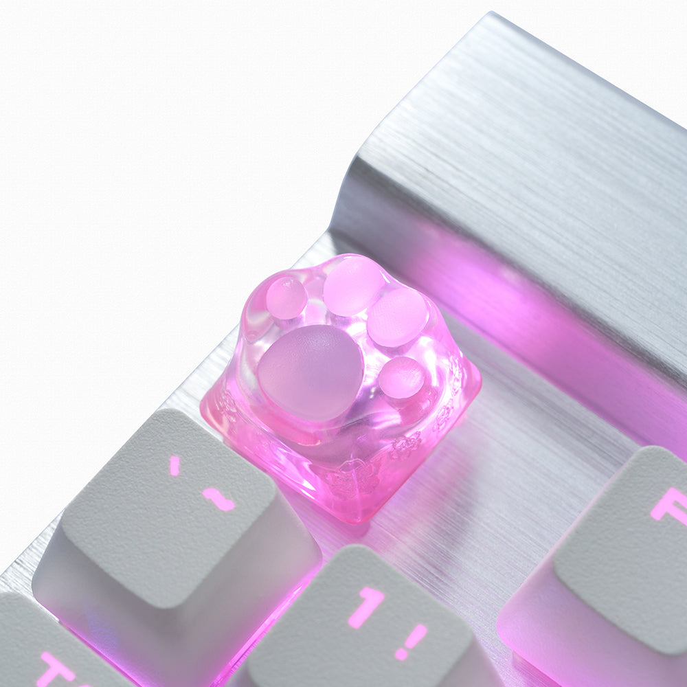 ZOMO PLUS 3D Printed Kitty Paw Keycap Sakura for Cherry MX Switches