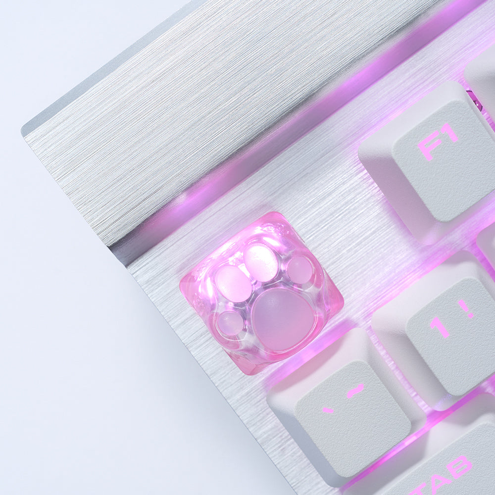 ZOMO PLUS 3D Printed Kitty Paw Keycap Sakura for Cherry MX Switches