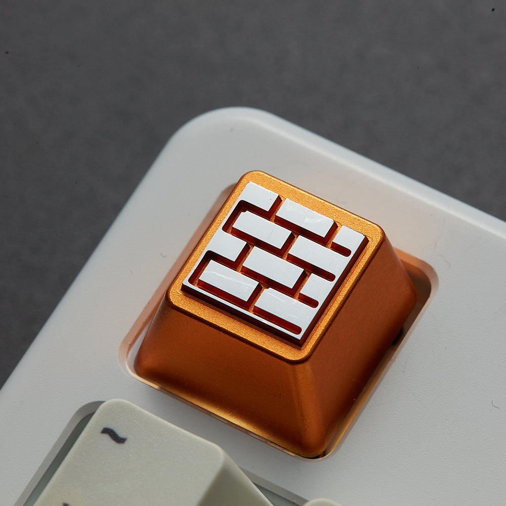 ZOMO PLUS BATTLE CITY BRICKWALL ALUMINUM ARTISAN KEYCAP