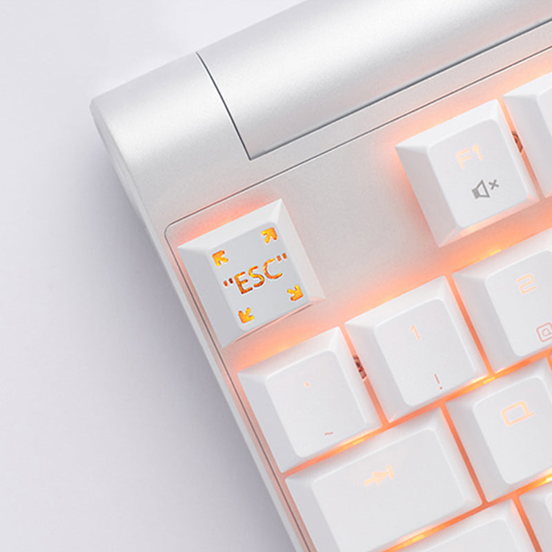 HolyOOPS x ZOMOPLUS CYBER PUNK Aluminum ESC keycap White Orange