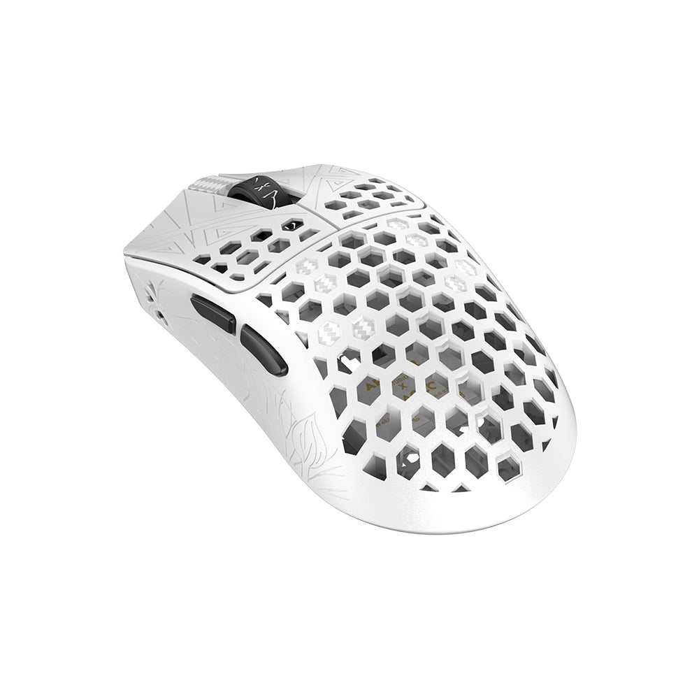 Arbiter Studio AKITSU MEDIUM 40g Carbon Fiber 8K Wireless Gaming Mouse White