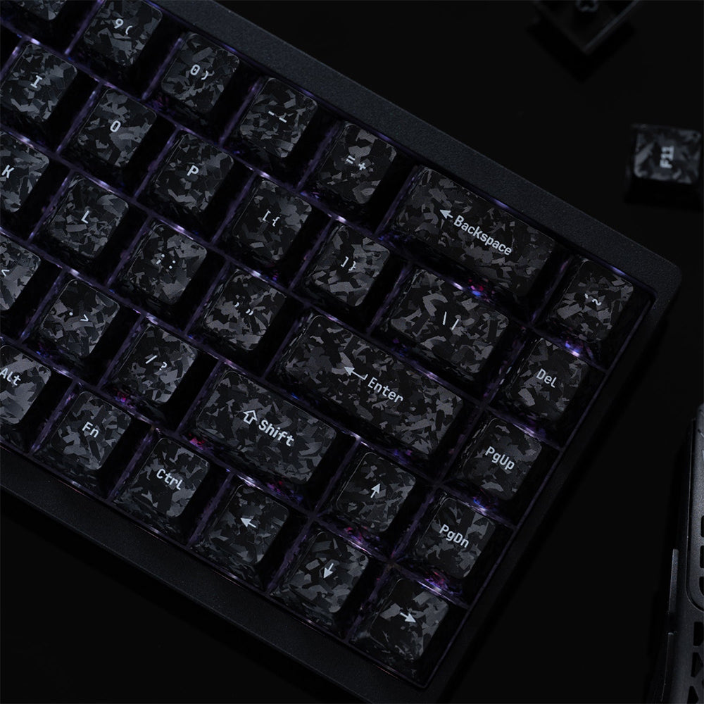 Arbiter Studio Carbon Fiber Textured Keycap Set 156 Keys