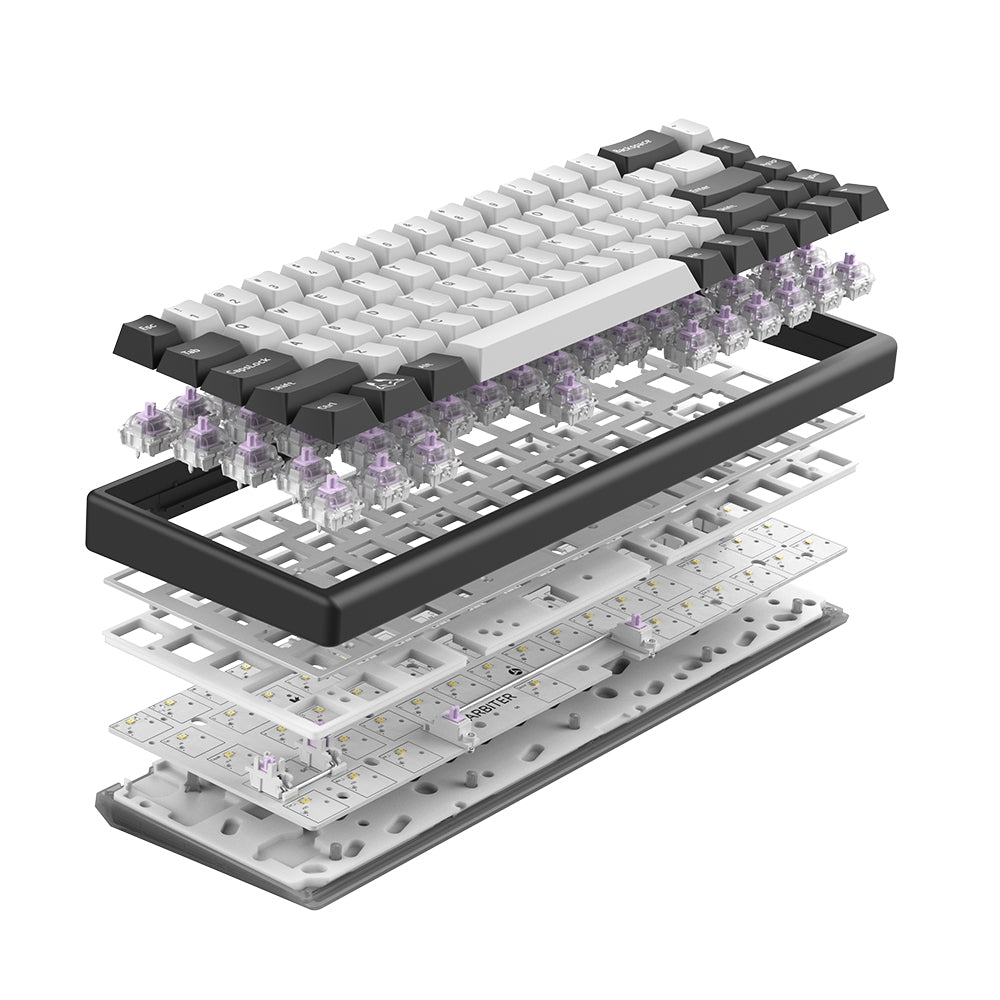 Arbiter Studio TENKO Polar 65 + HE Magnetic Gaming Keyboard Black Panda