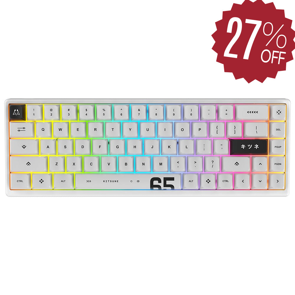 Arbiter Studio Polar 65 Pro Keyboard Kitsune White Frame