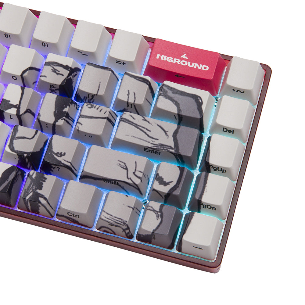 Higround SF x HG Basecamp 65 keyboard Akuma (Monochrome)