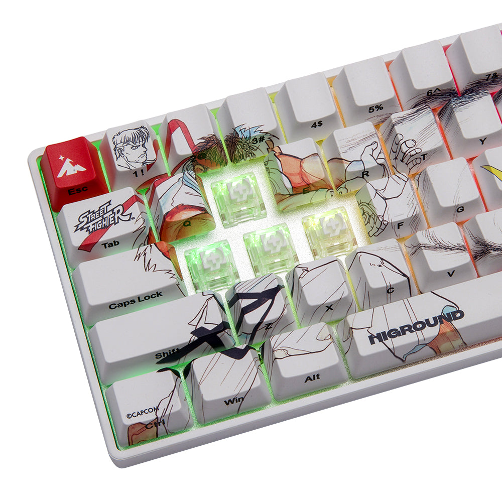 Higround SF x HG Basecamp 65 keyboard Ryu vs Chun-Li