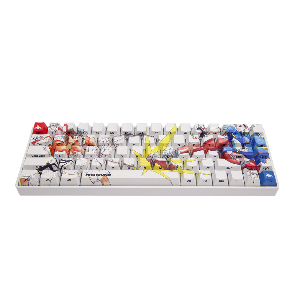 Higround SF x HG Basecamp 65 keyboard Ryu vs Chun-Li