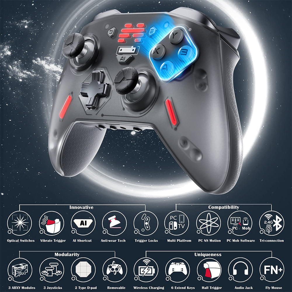 BEITONG Zeus 2 Elite Wireless Controller Gamepad Flagship Version Black