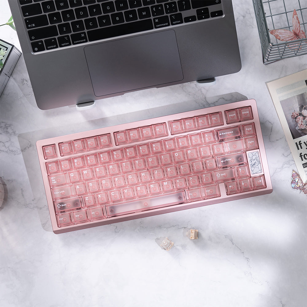 Chilkey Slice75 HE Keyboard Pink WS Flux Switch