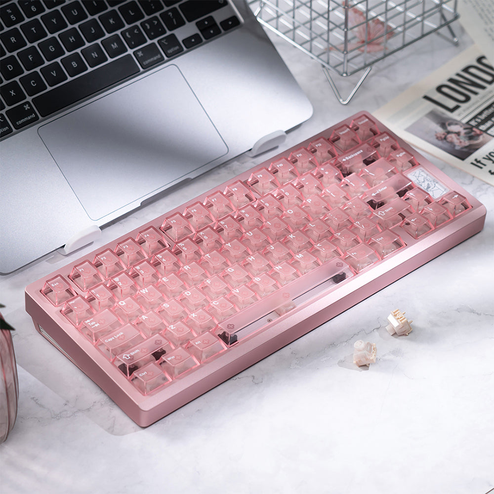 Chilkey Slice75 HE Keyboard Pink WS Flux Switch