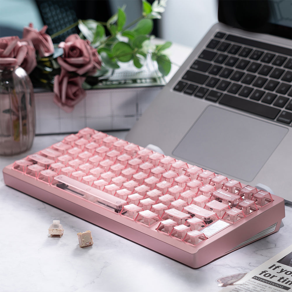 Chilkey Slice75 HE Keyboard Pink WS Flux Switch
