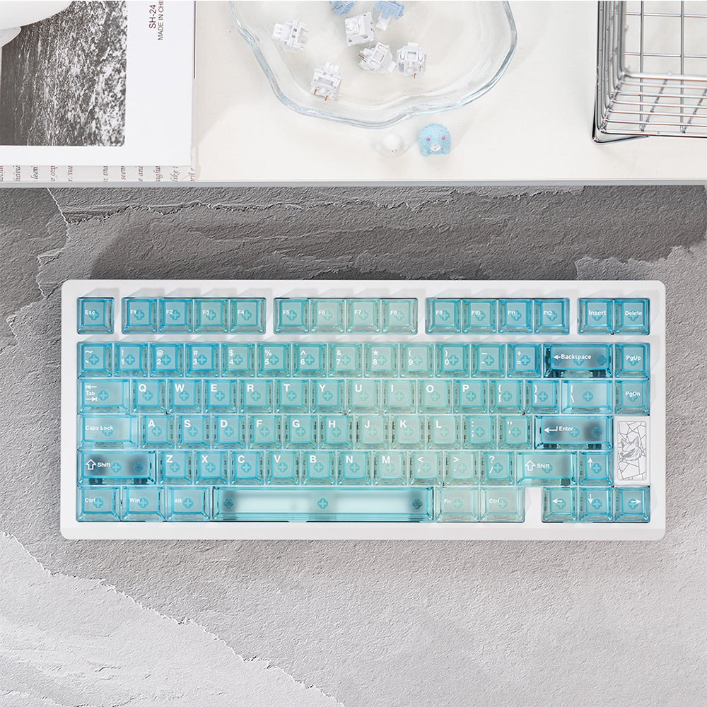 Chilkey Slice75 HE Keyboard White WS Flux Switch