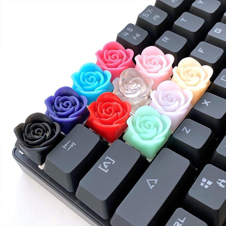 Capsmiths Rose Artisan Keycap (White)