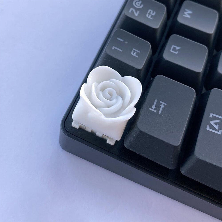 Capsmiths Rose Artisan Keycap (White)