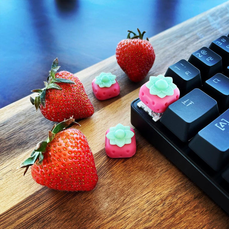Capsmiths Strawberry Artisan Keycap (Laser Pink)