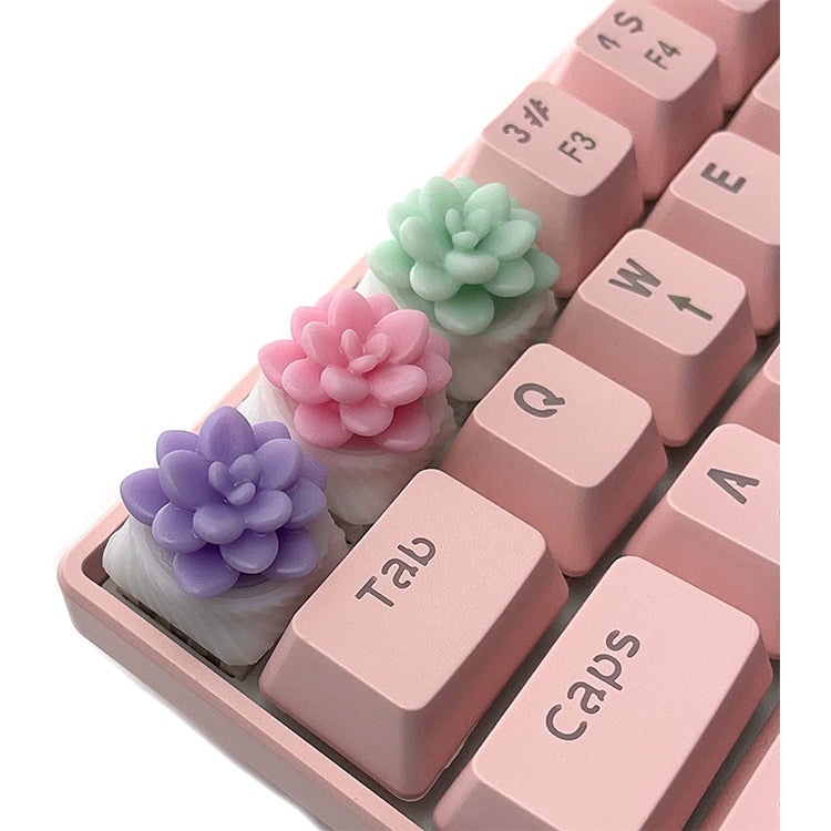 Capsmiths Succulent Echeveria Artisan Keycap (Lavender)